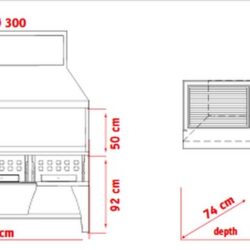 Kombinovaný gril na dřevěné uhlí PEVA Combi BG 200