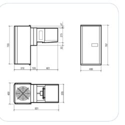Monobloková nástěnná chladící jednotka CS 7,8-13,4 M3 MAL
