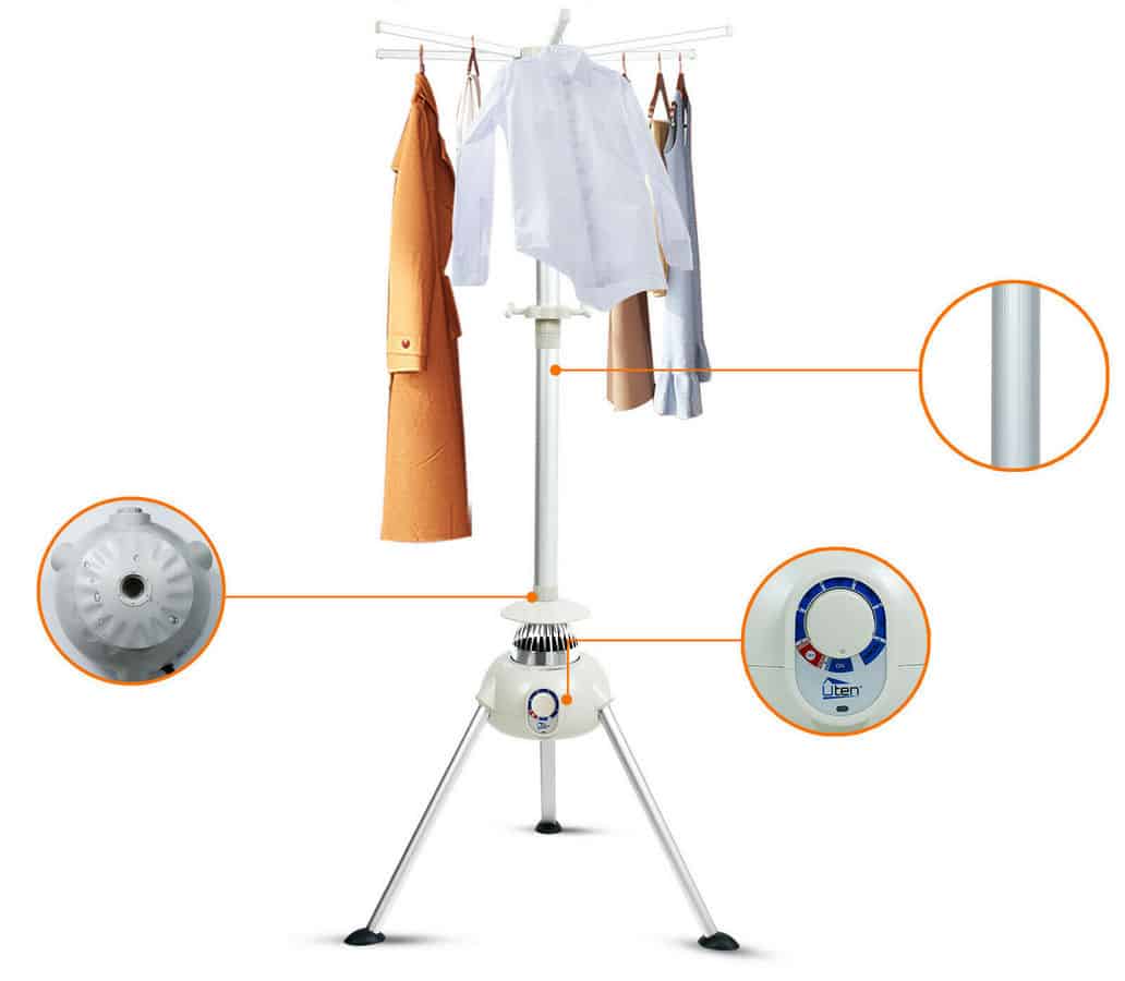 Stojanová elektrická sušička na bielizeň – Obrázok 16