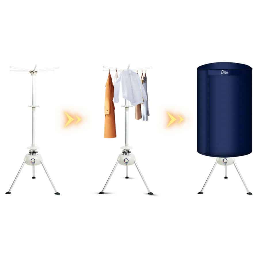 Stojanová elektrická sušička na prádlo