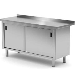 Pracovní stůl se skříňkou, HENDI, Profi Line, 160x60x85cm