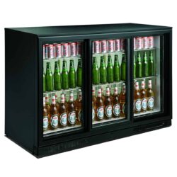 Minibar CS 7455A 132 černý posuvné dveře