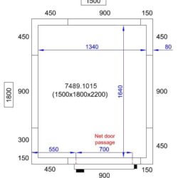Chladící box CS 1500X1800X2200